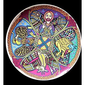 RARE Four Evangelist Celtic-Inspired Decorative Plate By Courtney Davis For Fitz